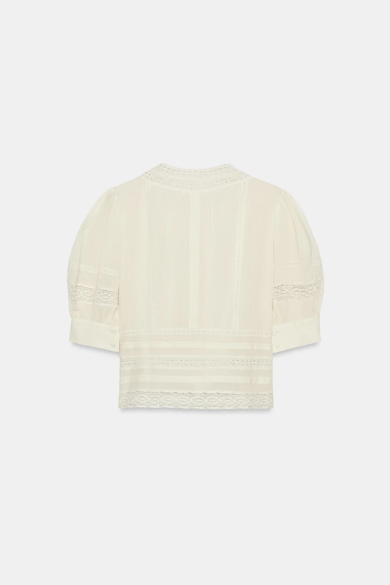 BLOUSE ROMANTIQUE EN DENTELLE ZW COLLECTION
