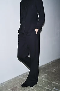 100% WOOL PANTS ZW COLLECTION