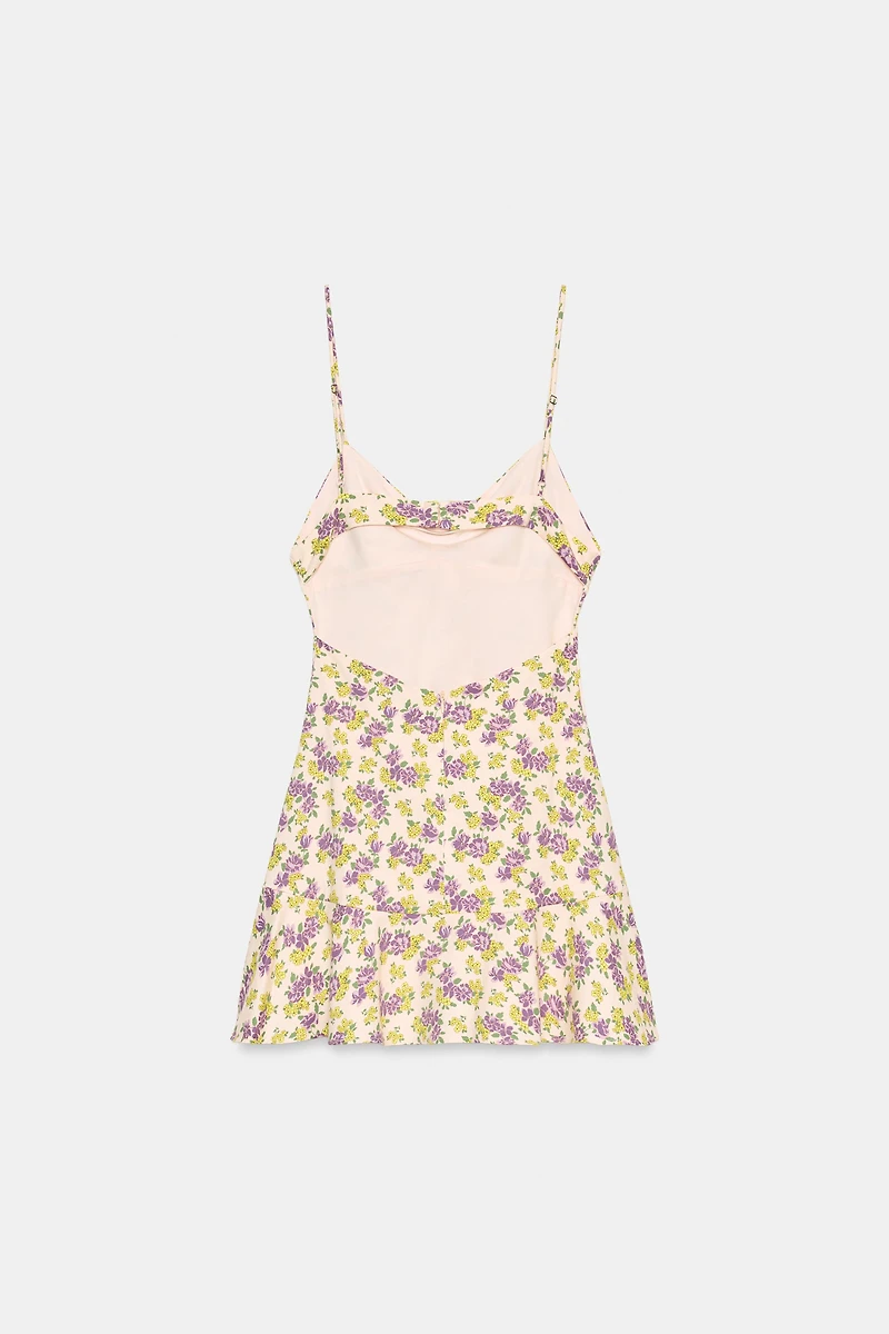 ROBE À BRETELLES FLEURS