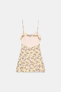 ROBE À BRETELLES FLEURS