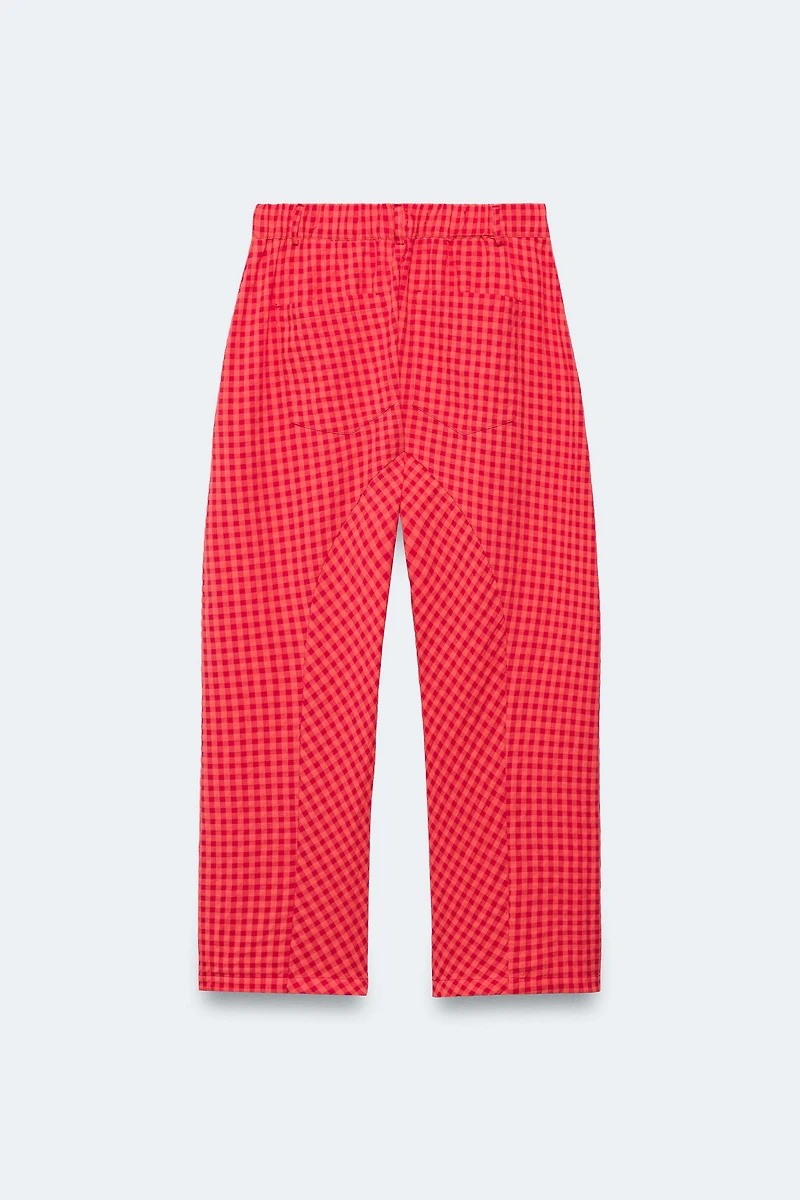 LIMITED EDITION GINGHAM CARROT FIT PANTS