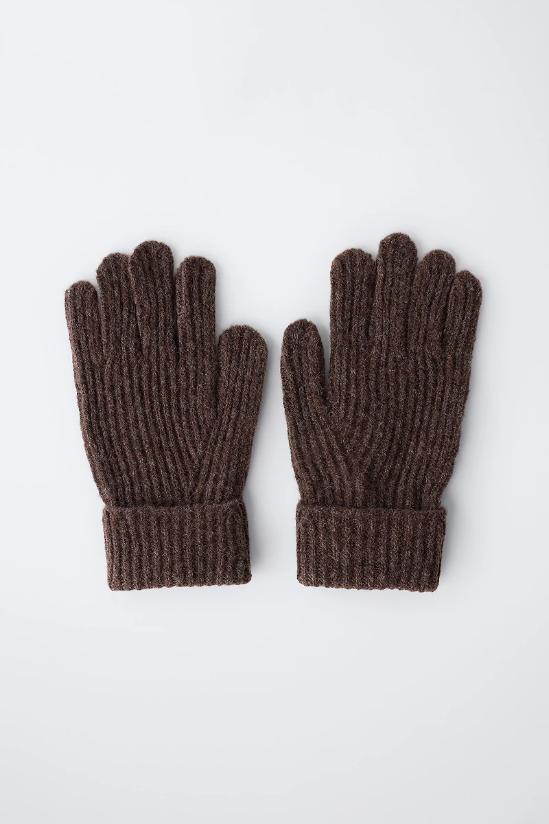 PLAIN KNIT GLOVES