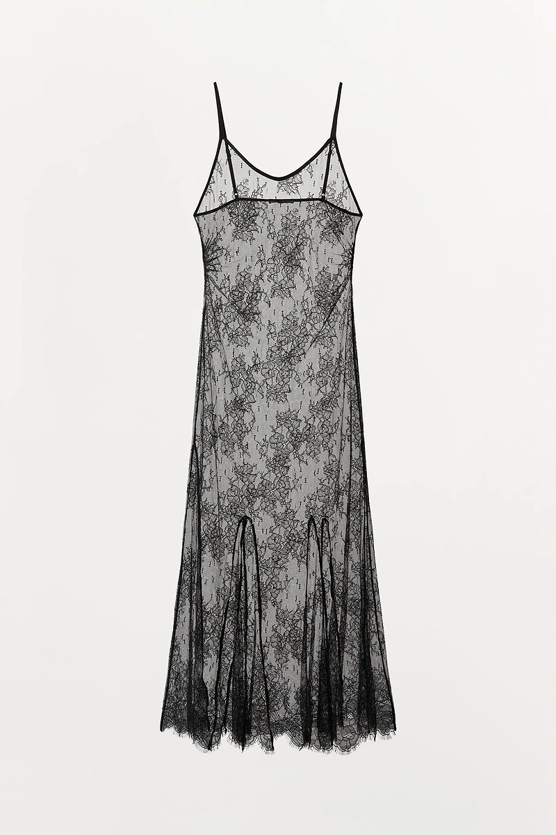 LACE STRAP DRESS
