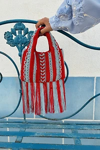 SAC À MAIN EN CROCHET IMPRIMÉ