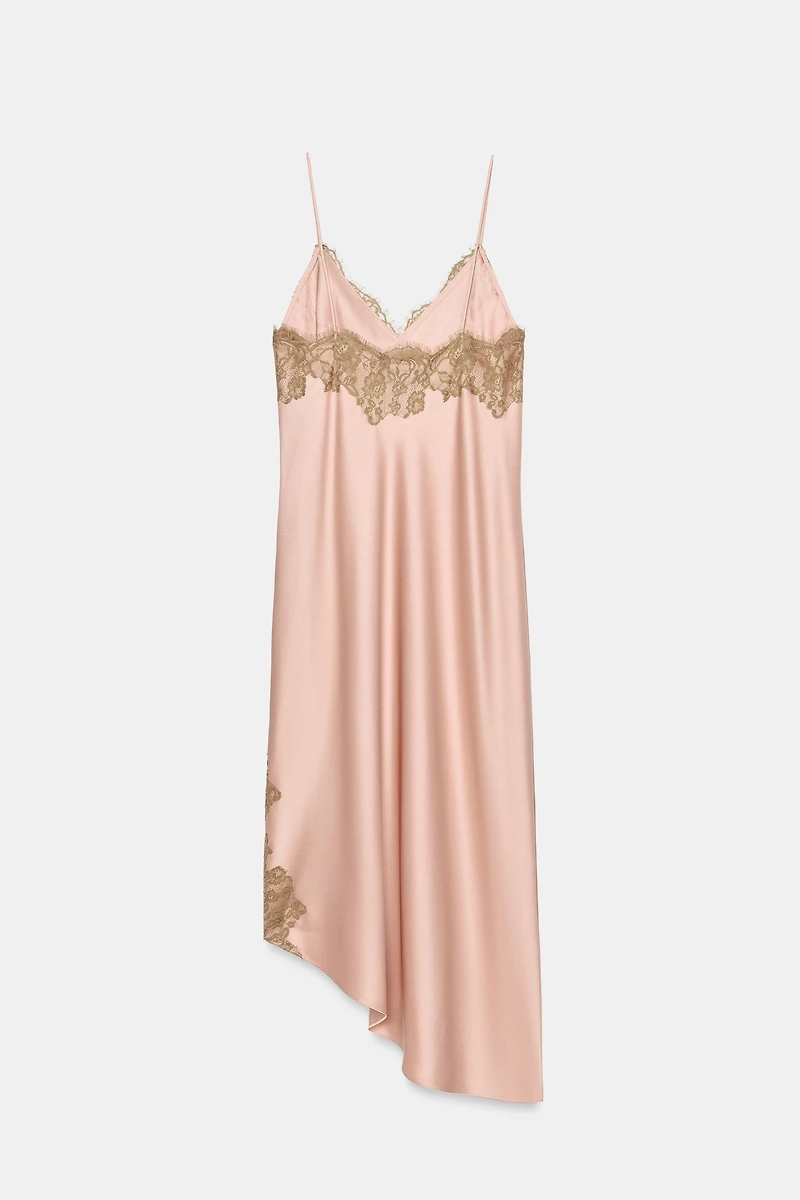 ZW COLLECTION SATIN LACE DRESS