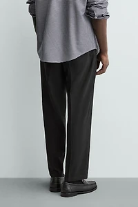 REGULAR FIT WOOL BLEND NON-IRON PANTS