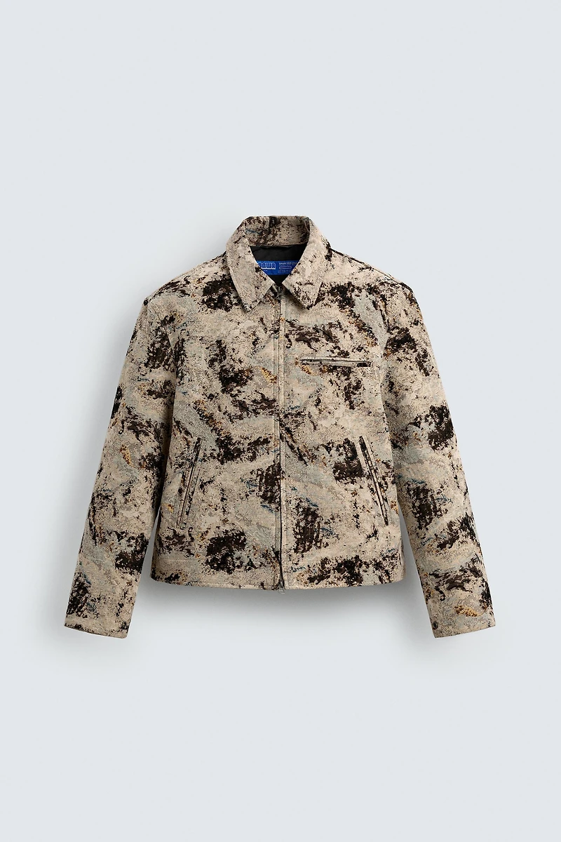TEXTURED JACQUARD JACKET