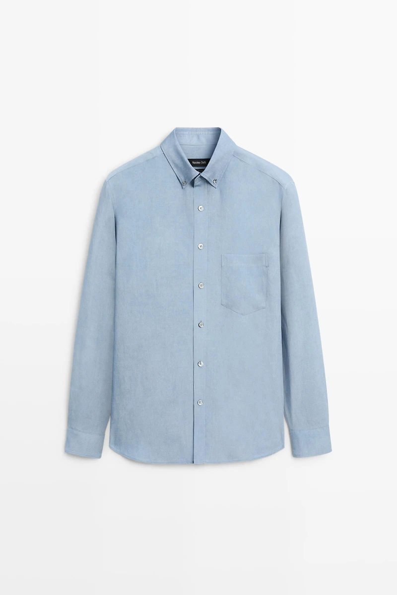 Regular fit flowing shirt