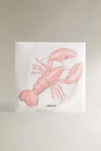 SET OF 20 LOBSTER PAPER NAPKINS