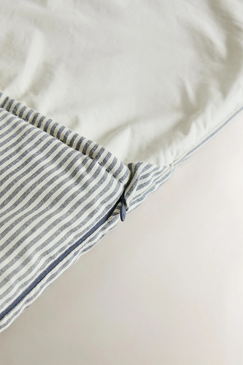 STRIPED COTTON CARRYCOT BABY WRAP