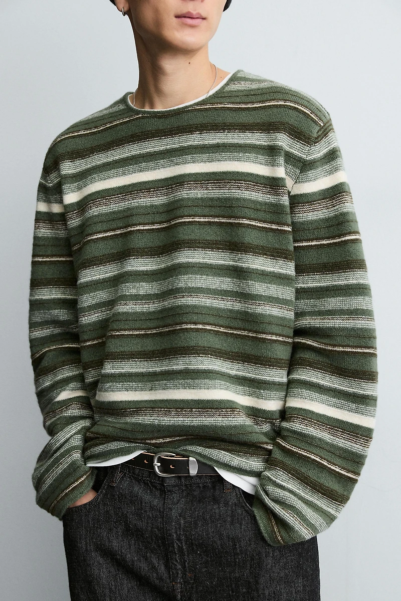 STRIPED JACQUARD JUMPER