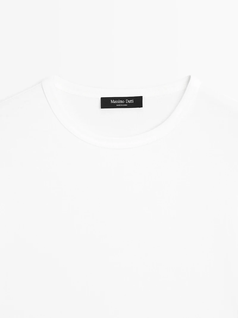 T-shirt à manches courtes en coton mélang