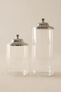 GLASS JAR WITH METAL LID