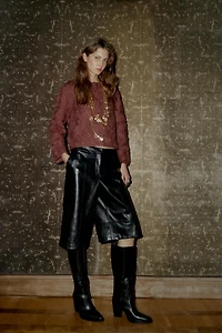 MACRAME KNIT WOOL JACKET