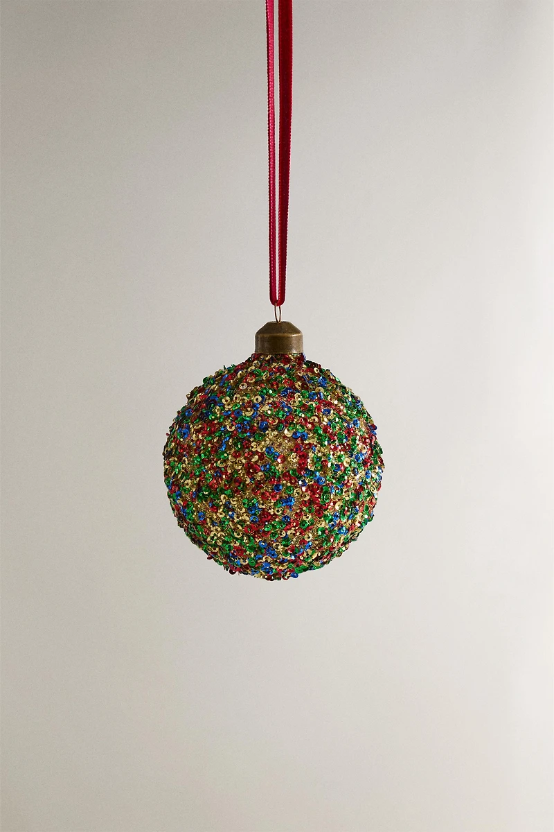 MULTICOLORED BALL CHRISTMAS TREE ORNAMENT