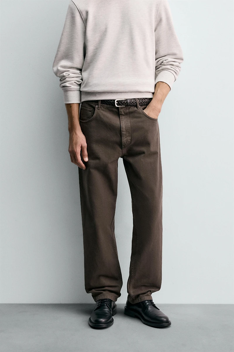 PANTALON STRAIGHT FIT STRUCTURÉ