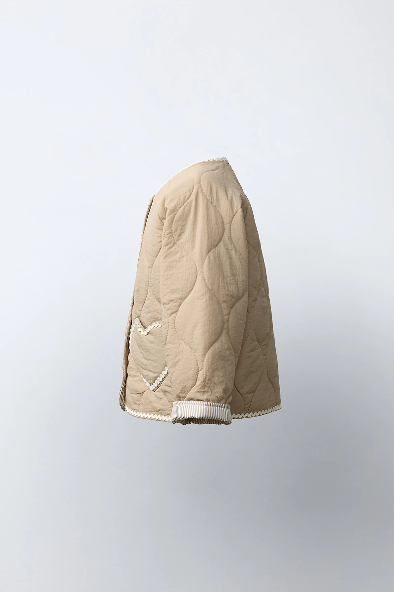 HEART QUILTED JACKET