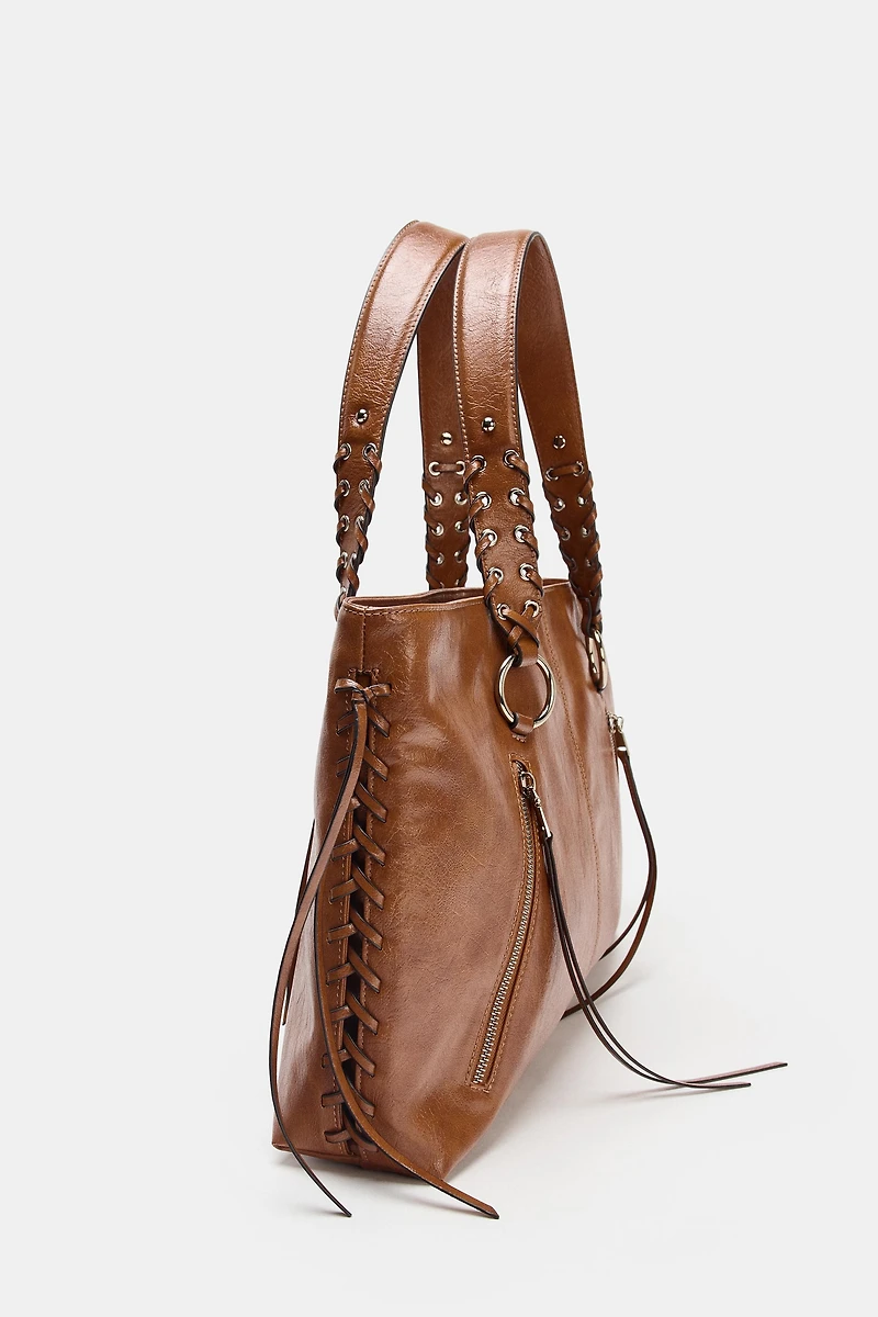 FRINGED TOTE BAG