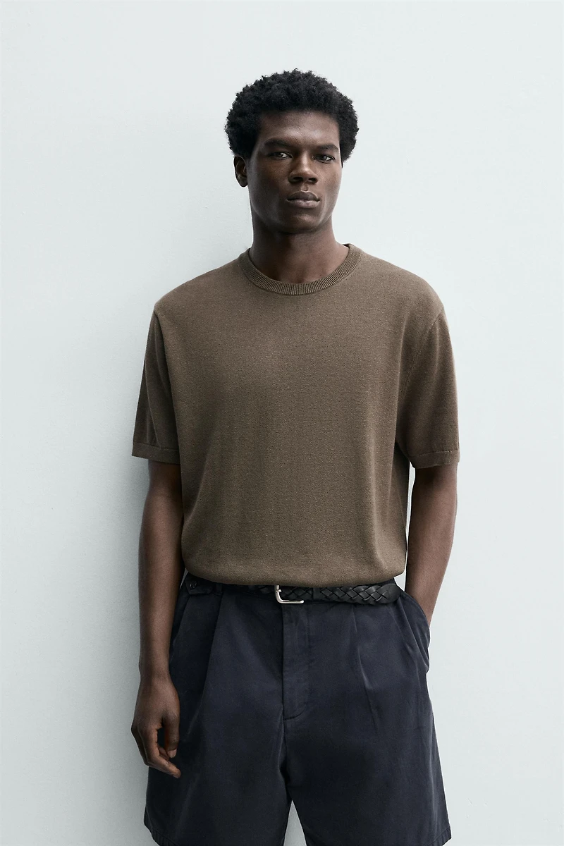 KNIT REGULAR FIT T-SHIRT