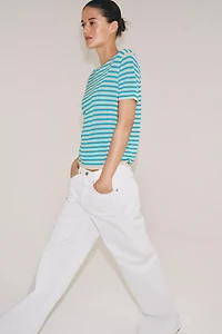 STRIPED KNIT TOP