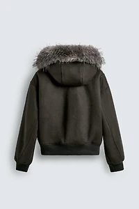 VESTE MATELASSÉE EFFET DAIM