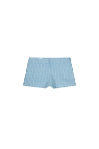 STRIPED MINI SHORTS