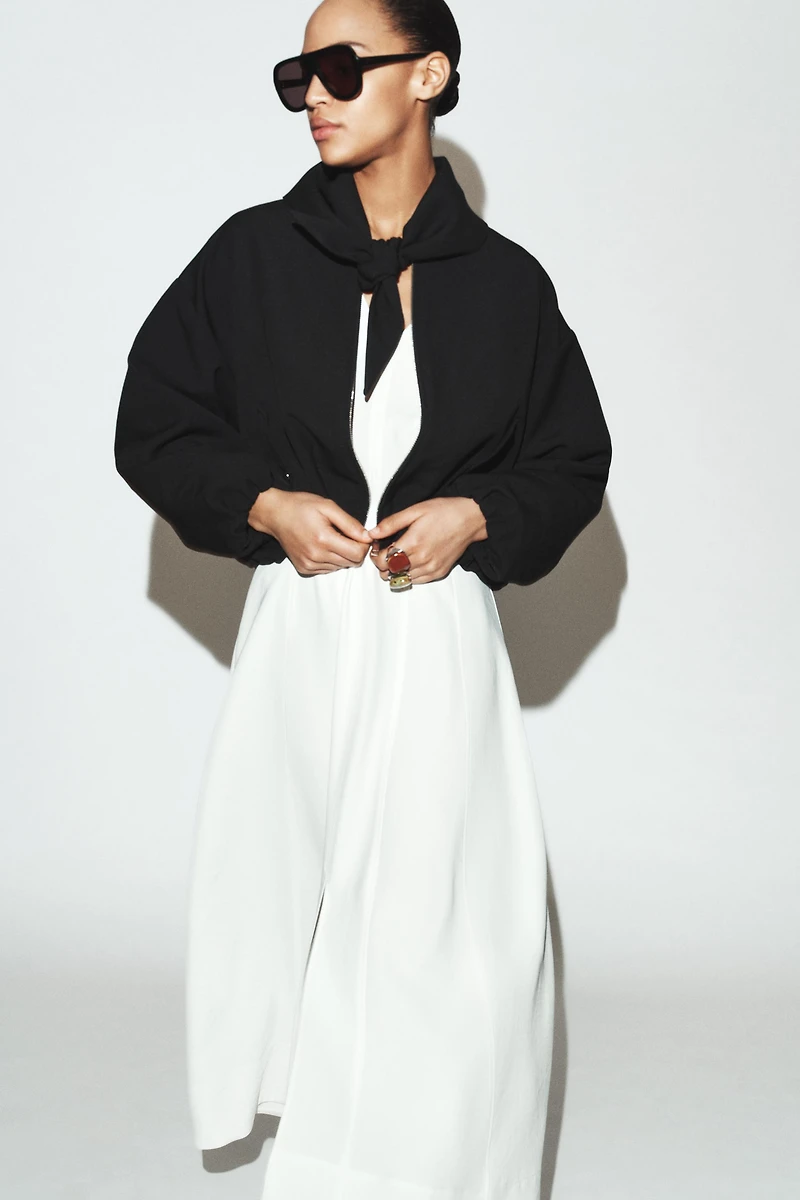 BOMBER FOULARD AMOVIBLE