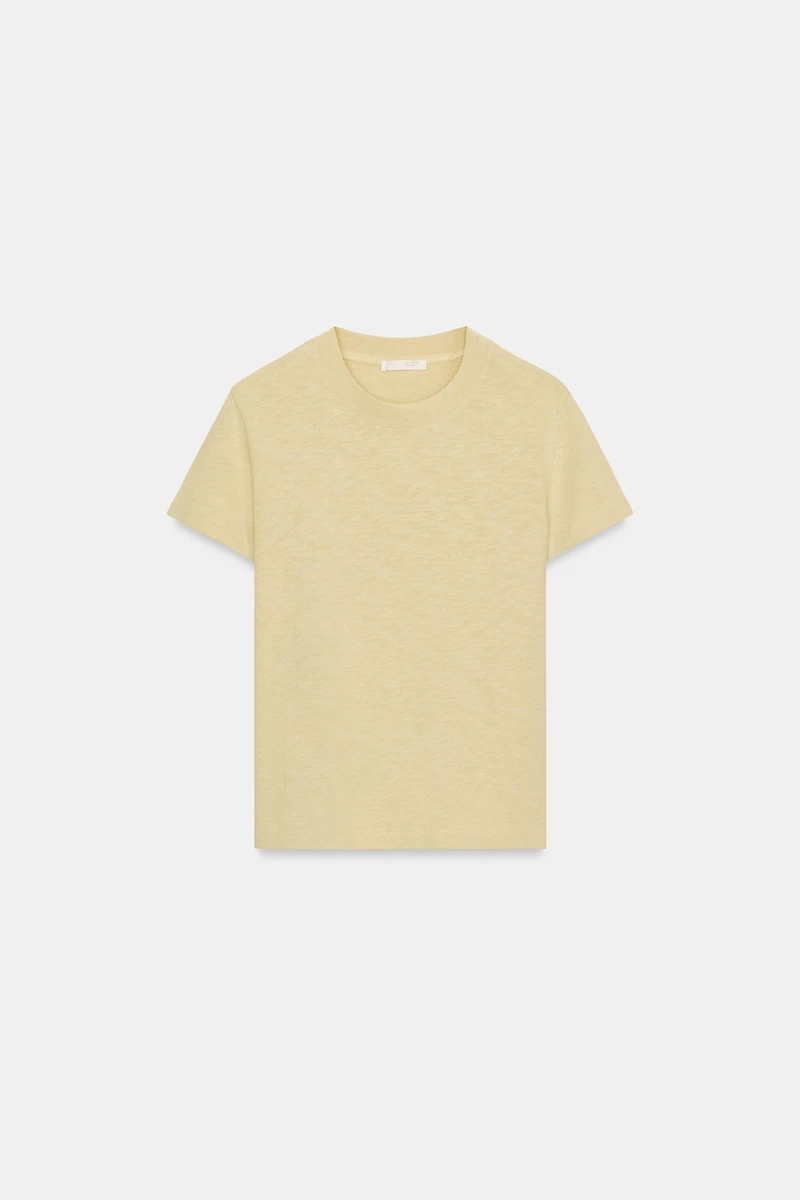 T-SHIRT EN COTON FLAMMÉ