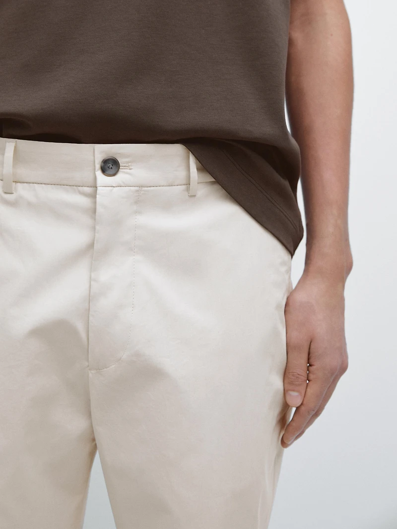 Pantalon jogging en popeline