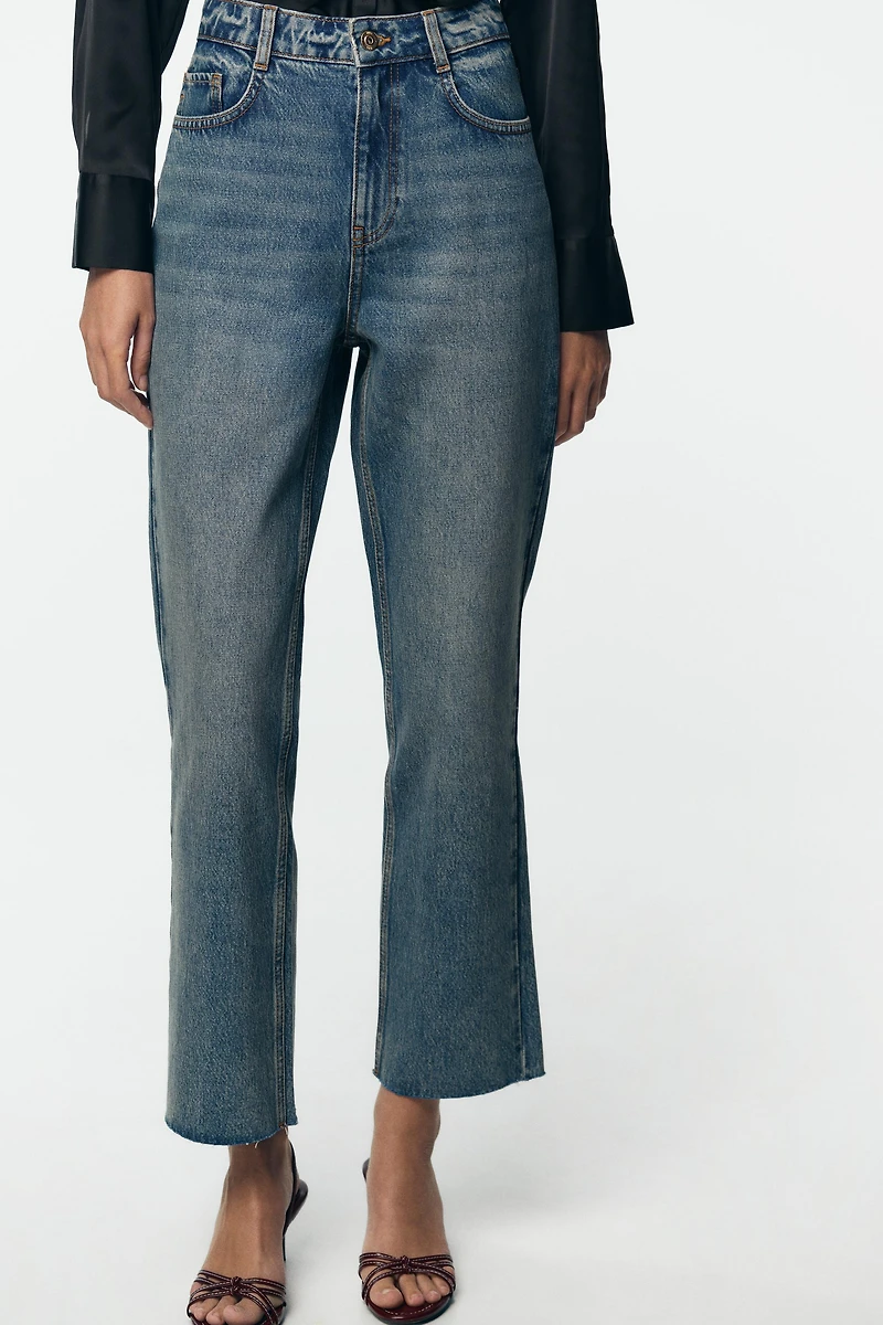 Z.02 STRAIGHT HIGH WAIST ANKLE JEANS