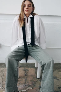 ZW COLLECTION LIMITED EDITION OVERSIZED SHIRT WITH TIE