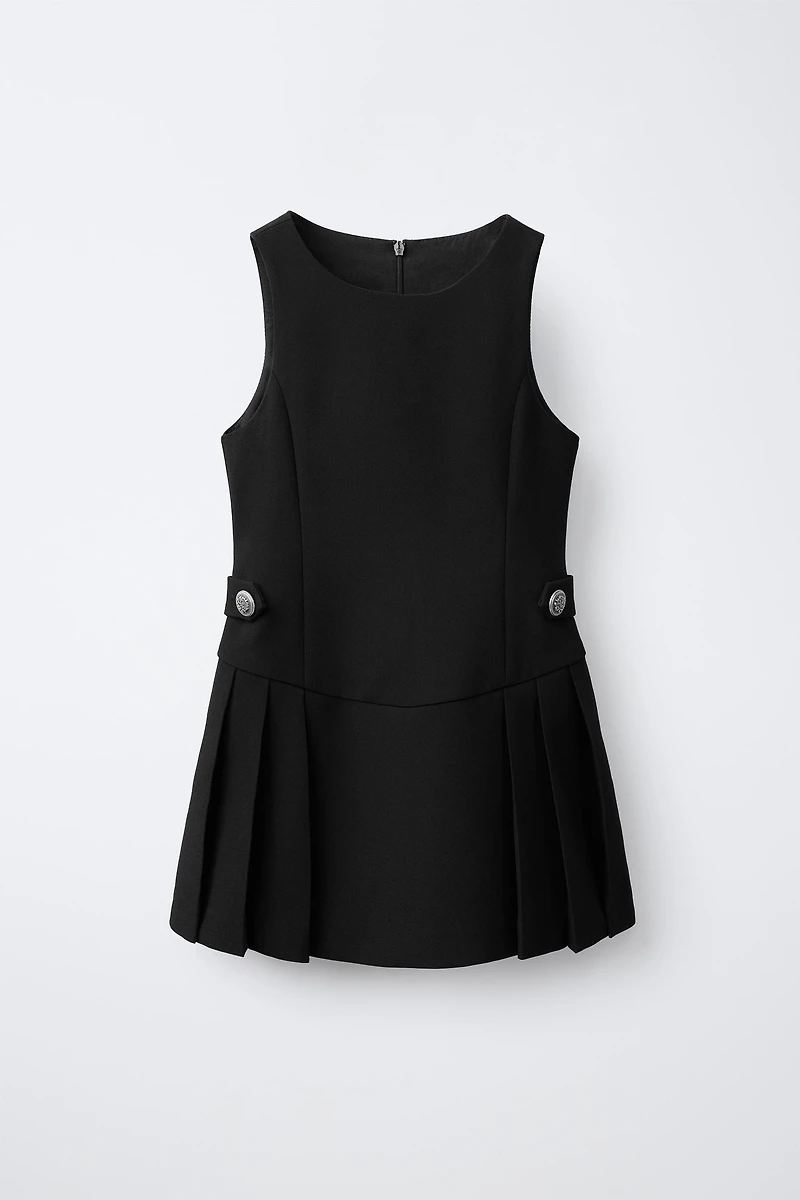 PLEATED DETAIL DRESS