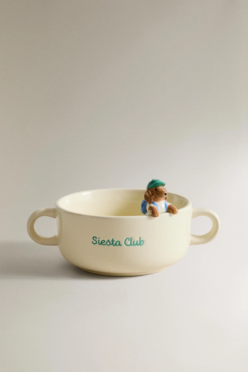 KIDS' CERAMIC DOG BOWL