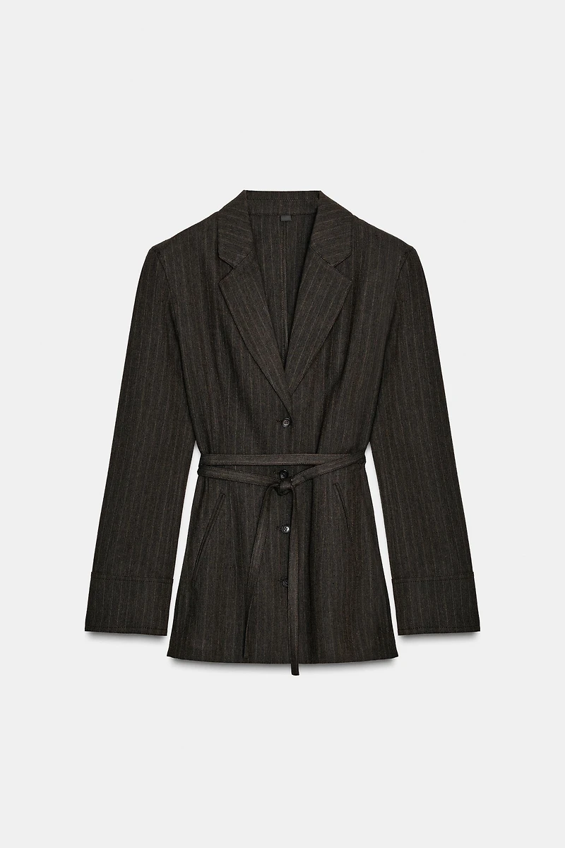 BLAZER CHEVRONS CEINTURE ZW COLLECTION