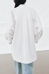 ZW COLLECTION OVERSIZED POPLIN SHIRT