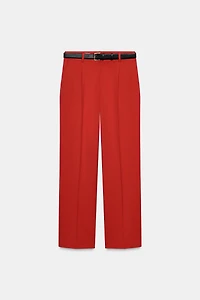 PANTALON DROIT CEINTURÉ
