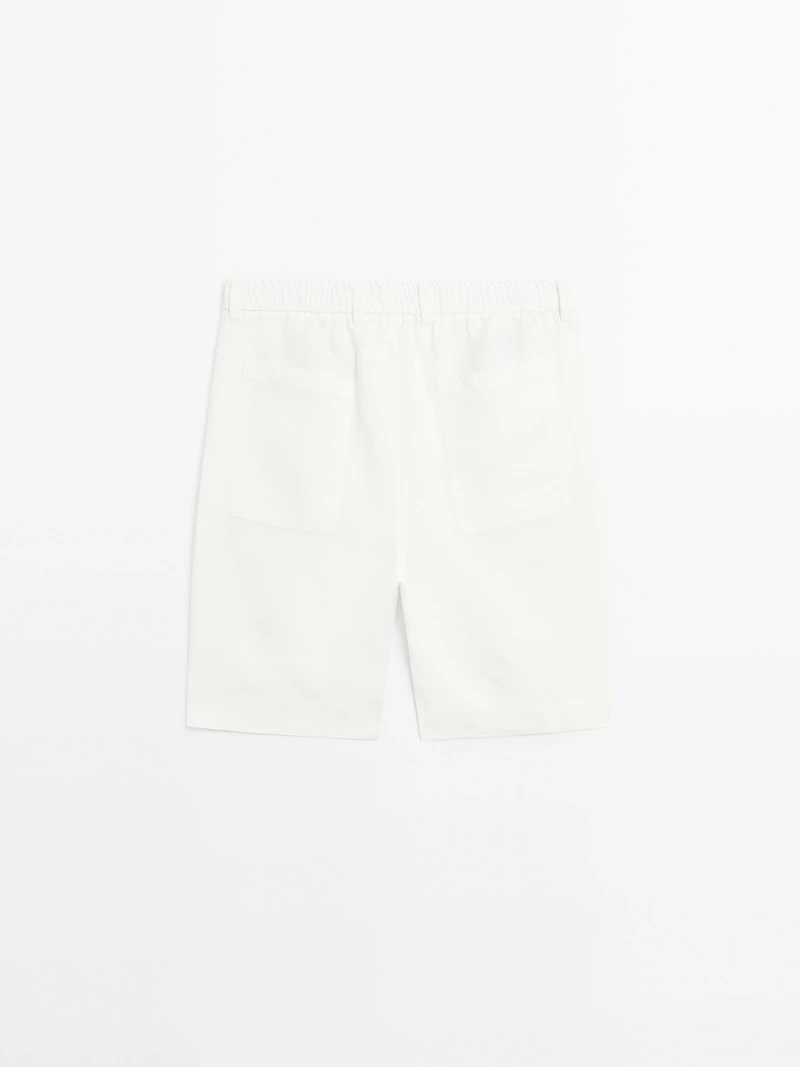 Bermuda léger 100 % lin