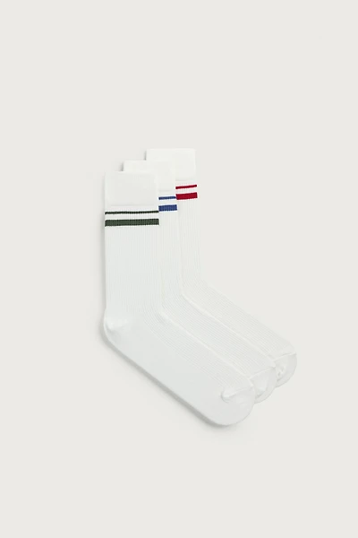 CHAUSSETTES À BANDES LOT DE 3