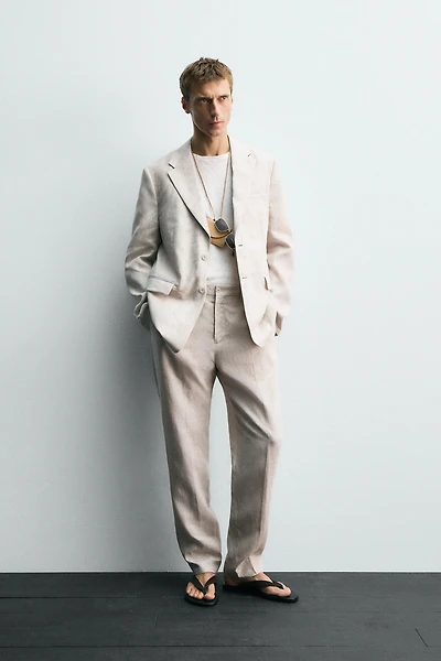 PANTALON DE COSTUME 100 % LIN