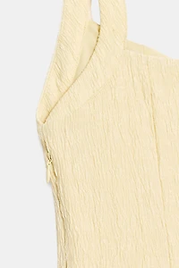 ROBE COURTE TEXTURÉE EFFET BALLON