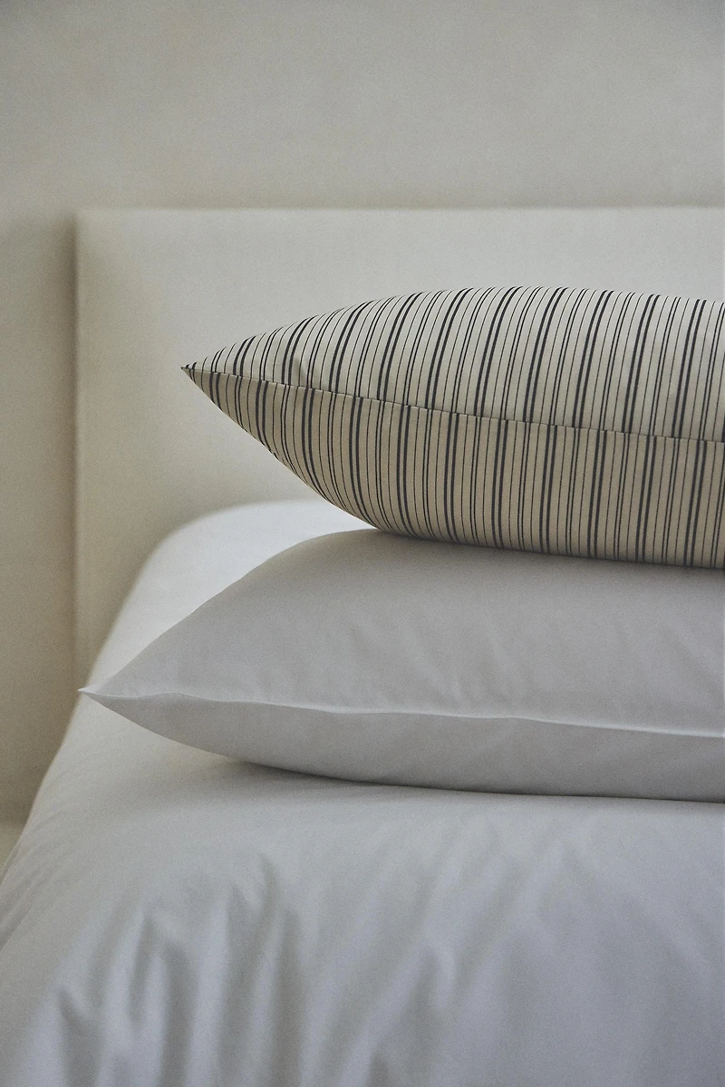 STRIPED PERCALE DUVET COVER