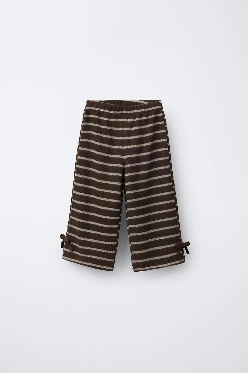 PANTALON JUPE-CULOTTE DOUX AU TOUCHER AVEC LACETS
