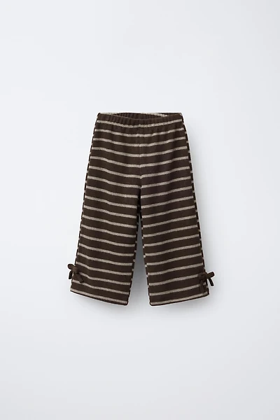 PANTALON JUPE-CULOTTE DOUX AU TOUCHER AVEC LACETS