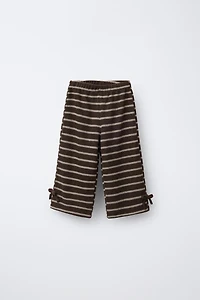 PANTALON JUPE-CULOTTE DOUX AU TOUCHER AVEC LACETS