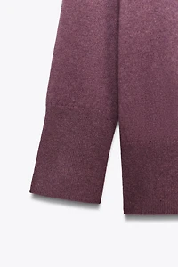 100% WOOL OVERSIZED KNIT SWEATER