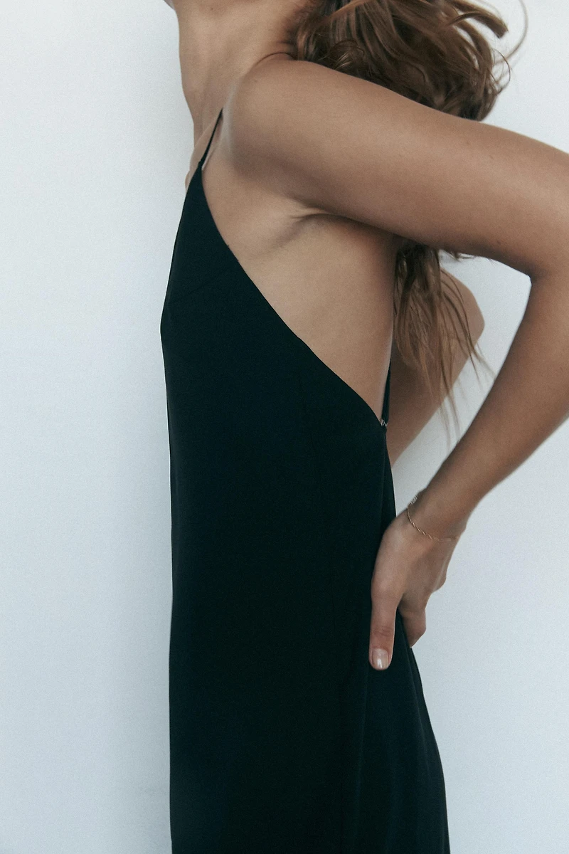 ROBE LONGUE DOUBLURE À BRETELLES MULTIPOSITIONS