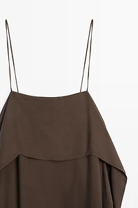 Strappy mini dress with ruffle detail
