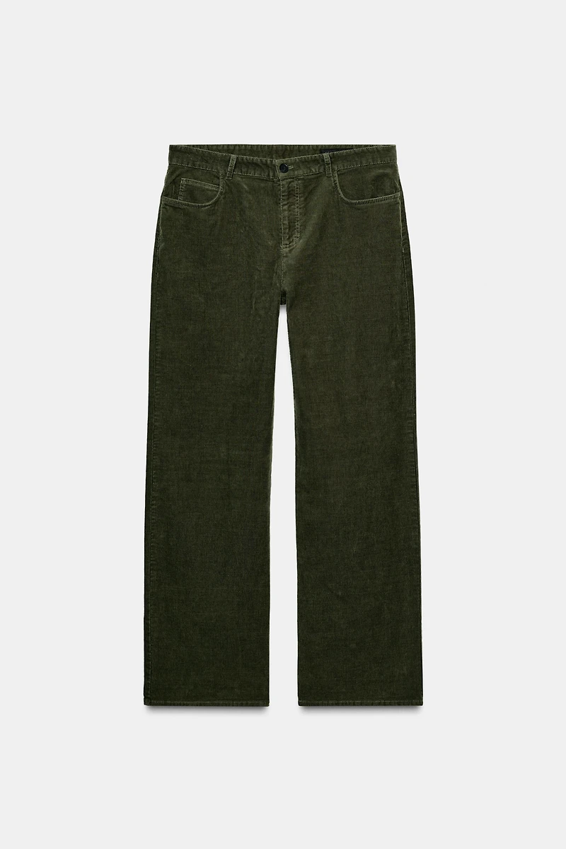 ZW COLLECTION CORDUROY STRAIGHT LEG PANTS