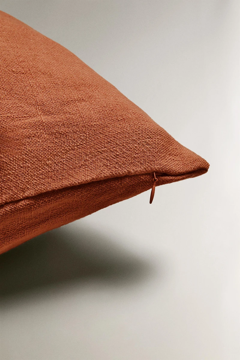 WASHED LINEN THROW PILLOW COVER