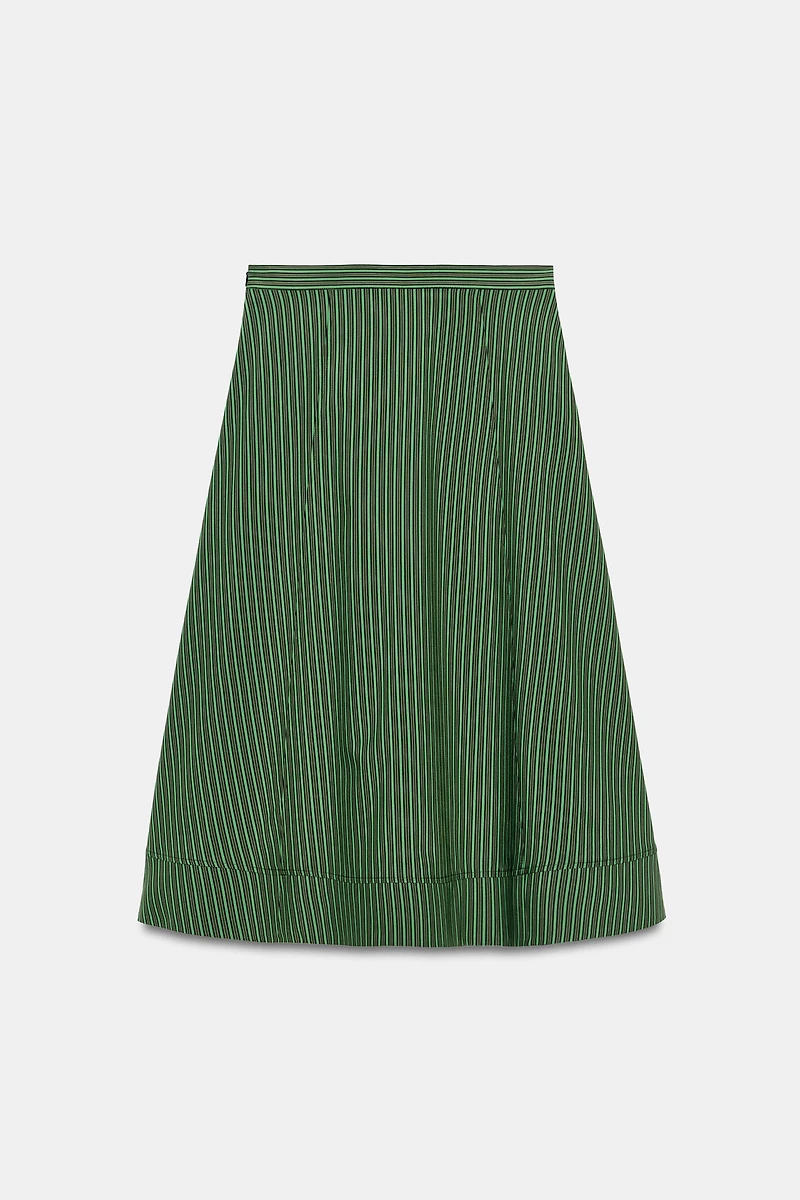 ZW COLLECTION STRIPED MIDI SKIRT